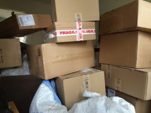 delivery of boxes